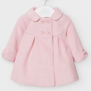 Pink Double-Breasted Kids Coat pea mayoral . Pea coat